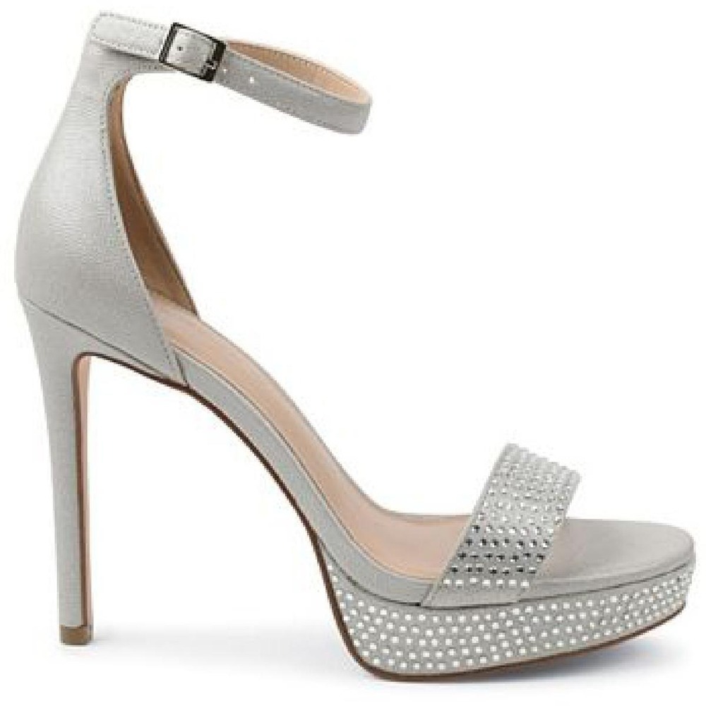 Bcbgeneration Nallah Silver Rhinestone Platform H… - image 2